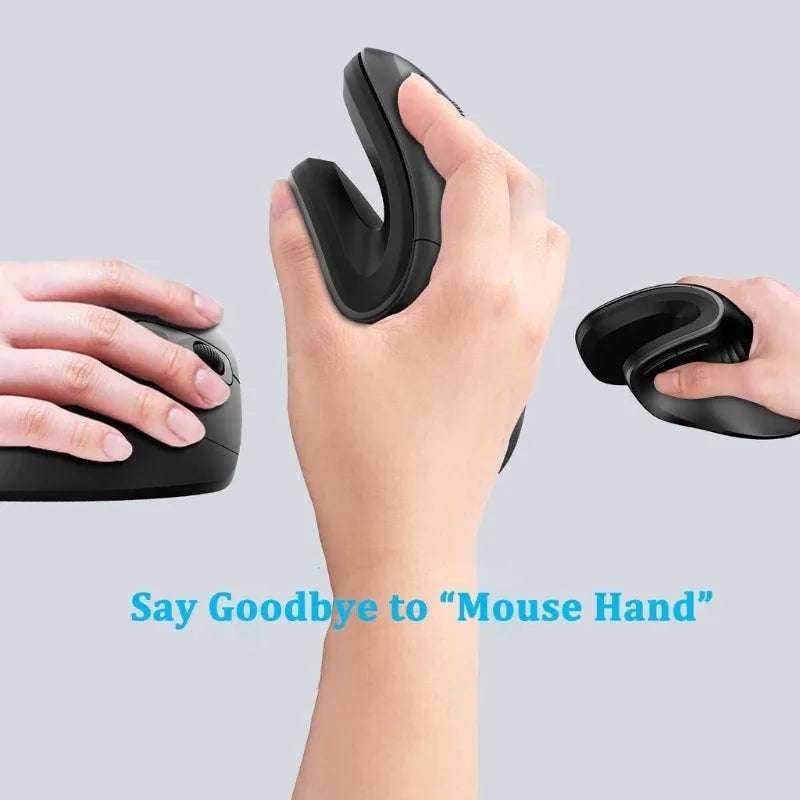 2.4GHz Wireless Ergonomic Mouse for Laptop PC Macbook Desktop Cellphone 2.4G Vertical Optical Silent Wired Adjustable DPI Mice