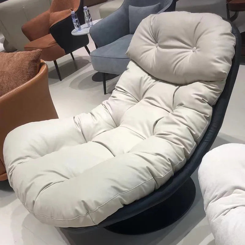 Minimalist Luxury Sofa Lounge Chair Italian Living Room Balcony Single Seat Leisure Study Reading Chair Swivel Chair Lazy Sofa