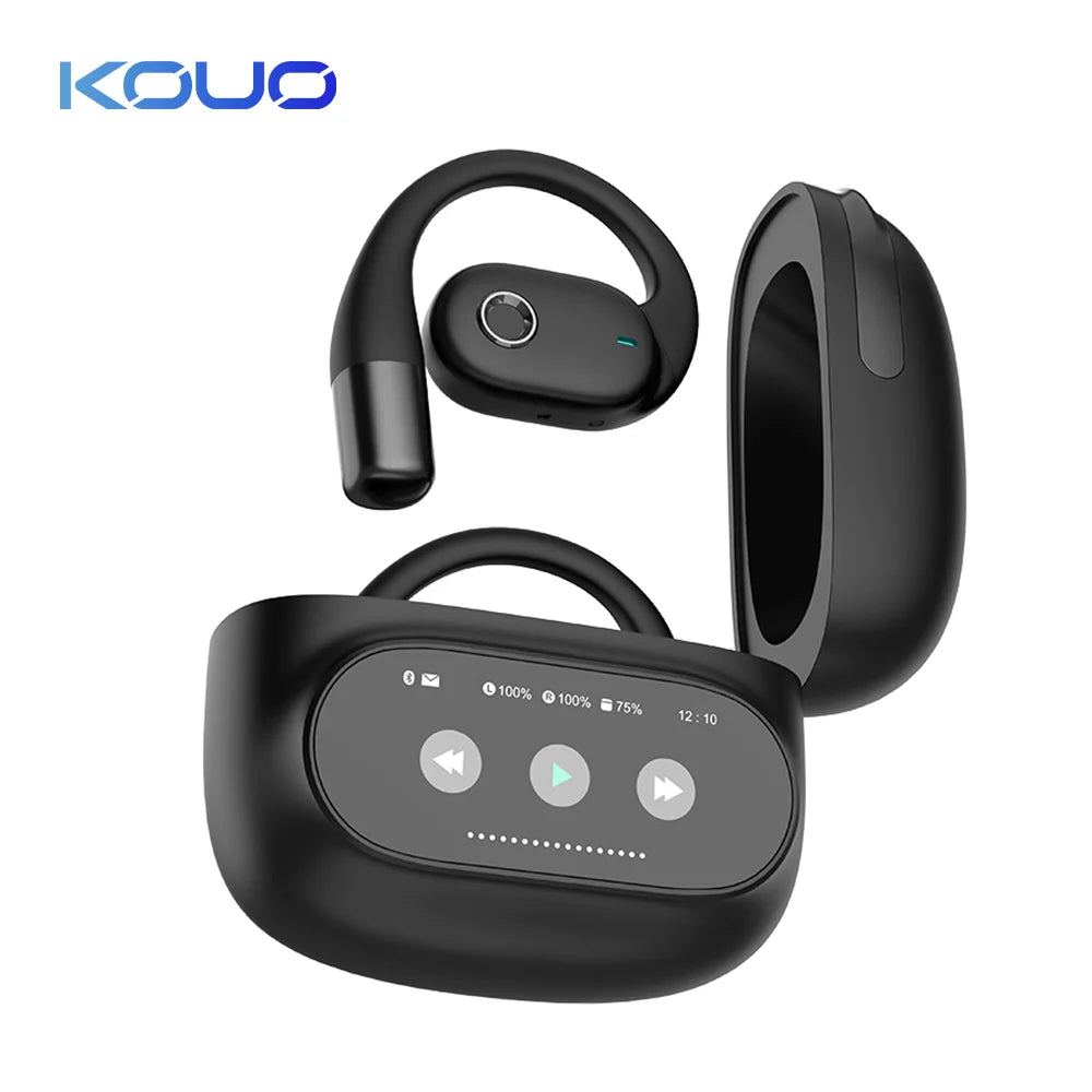 KOUO 800Pro Translation Earphones Lifetime Free Face To Face Call 164 Language Translate Wireless Bluetooth 5.4 Business Earbuds