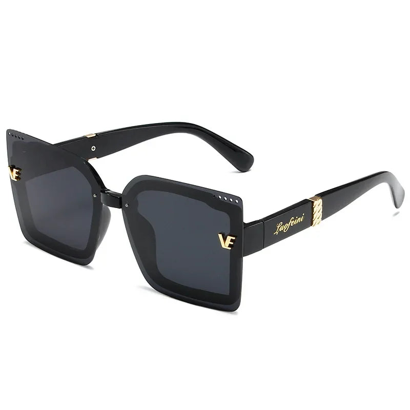 New Cool Rimeless Polarized Sunglasses Women Oversized Square Sun Glasses Ladies UV400 Classic Goggle Oculos De Sol...