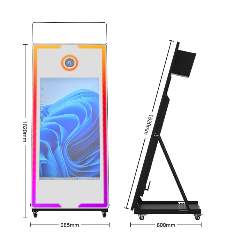 Wedding Party Christmas parties A must have Newest Selfie High Quality Magic mirror photo booth led frame with big...