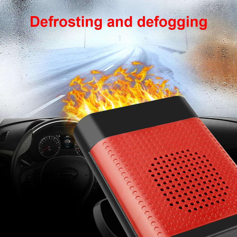 1200W Car Heater 12V/24V Electric Cooling Heating Fan Electric Heater Fan Windshield Defogging Demister Defroster Car supplies