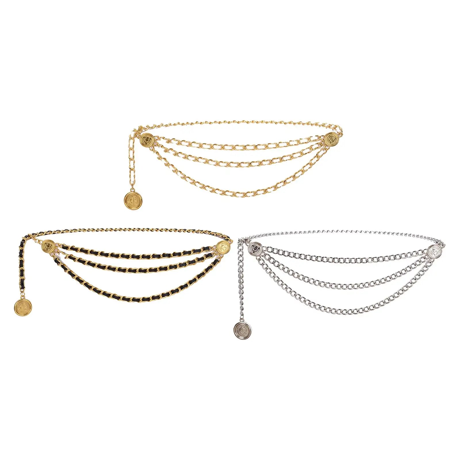Tassel Waist Chain Belt Multilayer Accessories Retro Delicate for Women Dresses Wedding Bridal Belt Female Jewelry Body Chain