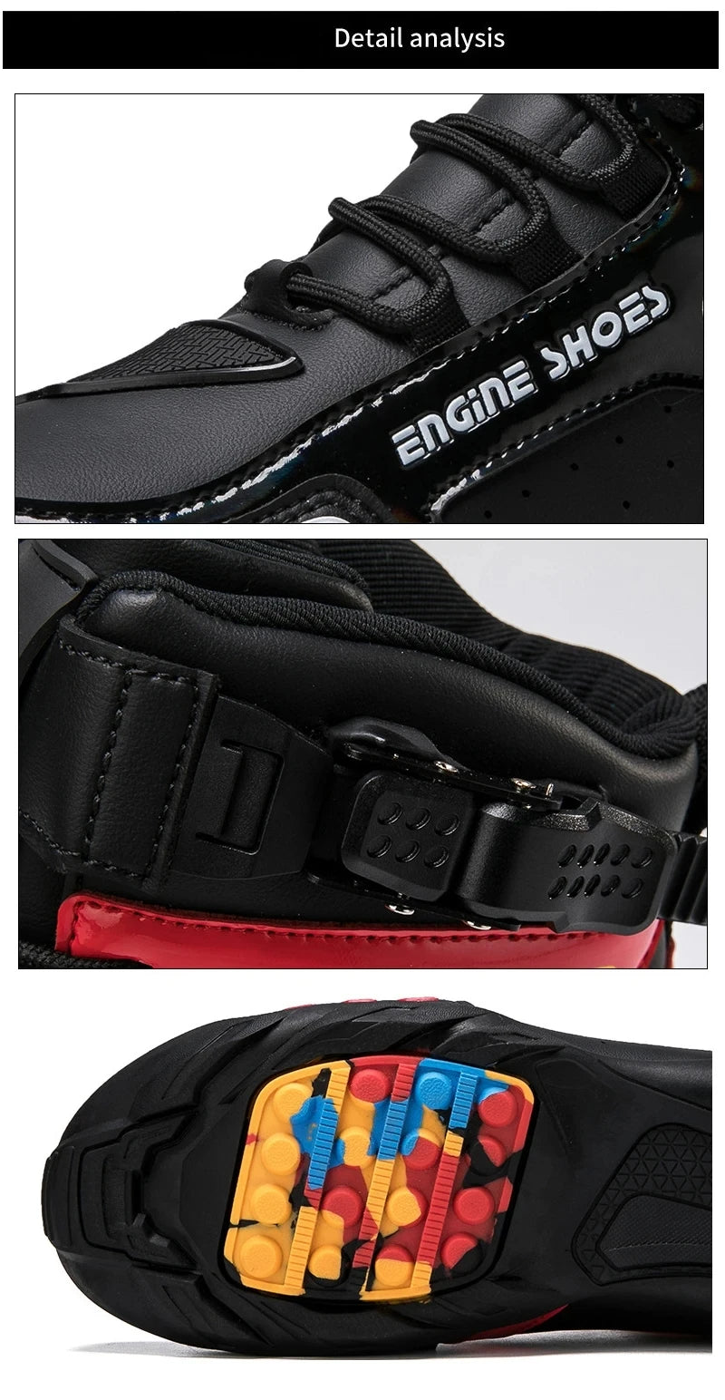 Motorcycle Boots Men Breathable Anti Slip Motorbike Cycling Ankle Length Shoes Man Motorcycle Riding Boots Motos Sports Boot - Kimlud