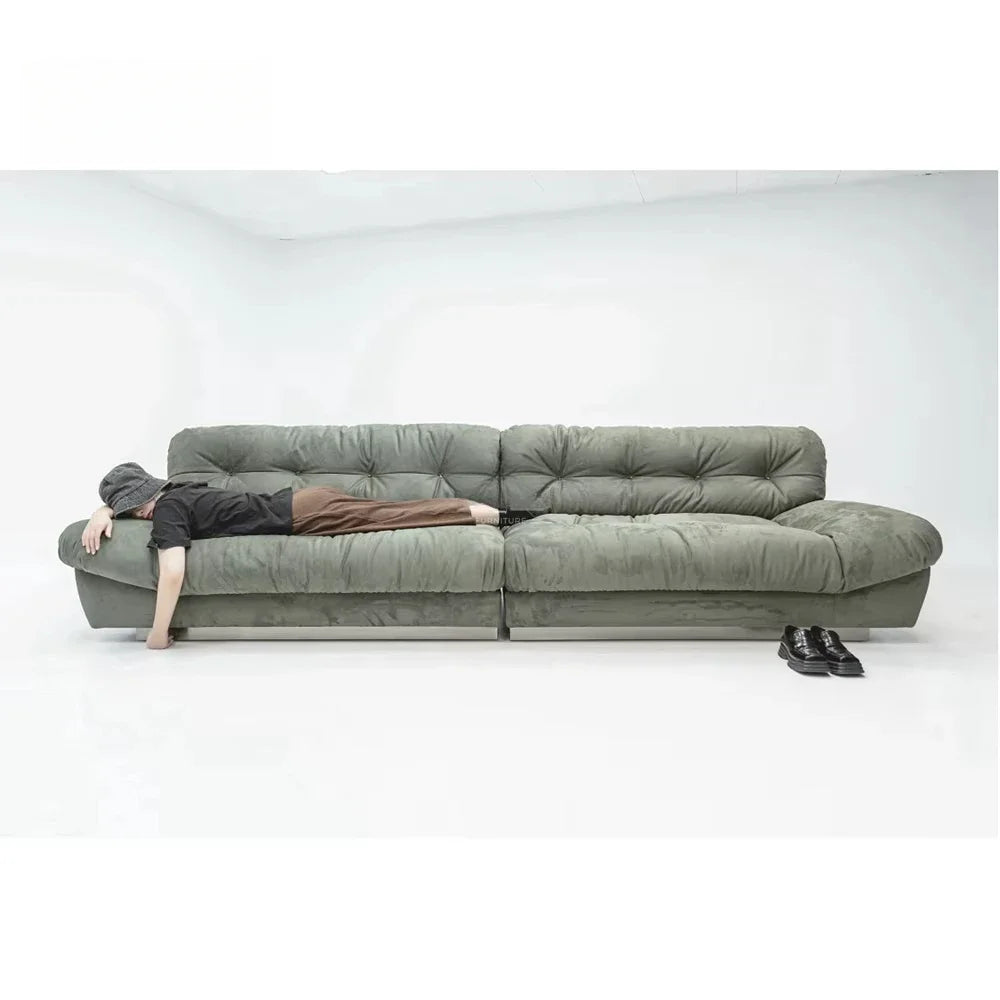 A Modern Design High-end Living Room Sofa with Frosted Leather | Kimlud Luxury Sofa