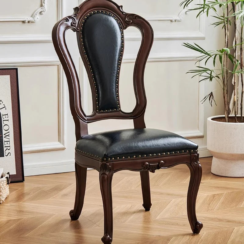 Leather Modern Dining Chairs Wooden Nordic Designer Clear Dining Chairs Living Room Makeup Sillas Para Comedor Home...