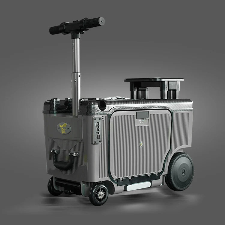 2026 4-Wheel Smart Ride-On Suitcase for Elderly/Kids - 8km/h, 150kg Load, Cabin-Friendly (3C Certified Battery) - Saudi Approved - Kimlud