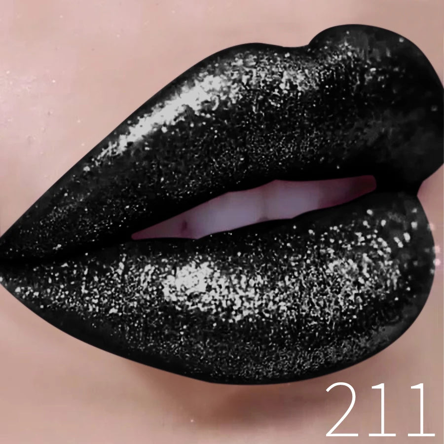 1PC Glitter Lip Gloss Long Lasting Waterproof Metallic Liquid Lipstick Pearl Shining High Pigment Lip Tint Korean Makeup Gifts