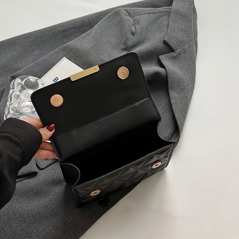 Fashion Chain Women'S Shoulder Bag, Chic Small Square Bag for Women, Luxury Quilted Handbag for Daily Travel, Shopping, Parties. - Kimlud