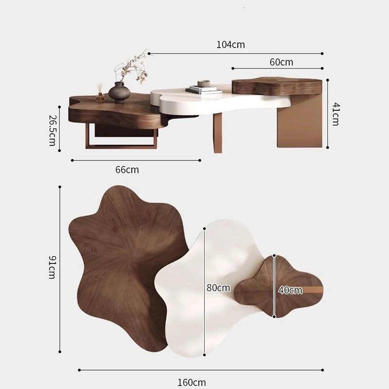 Italian Style Coffee Table Rectangle Simple Senior Decor Center Tables Nordic Modern Beistelltisch Living Room Furniture - Kimlud
