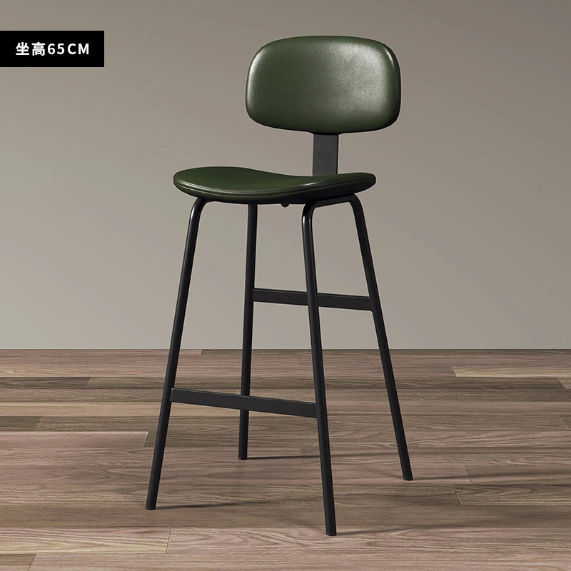Industrial Style High Stool Soft Bag Relax Wrought Iron Simple Modern Bar Stools Italian Design Taburetes De Bar Bar...
