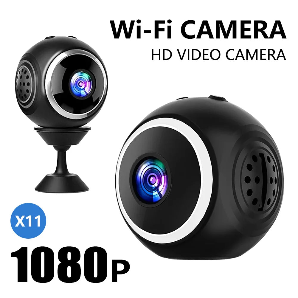 1080P Mini WiFi Camera with HD Night Vision, Home X5 Remote Monitoring for Kids, Pets, and Safety - Ideal Gift