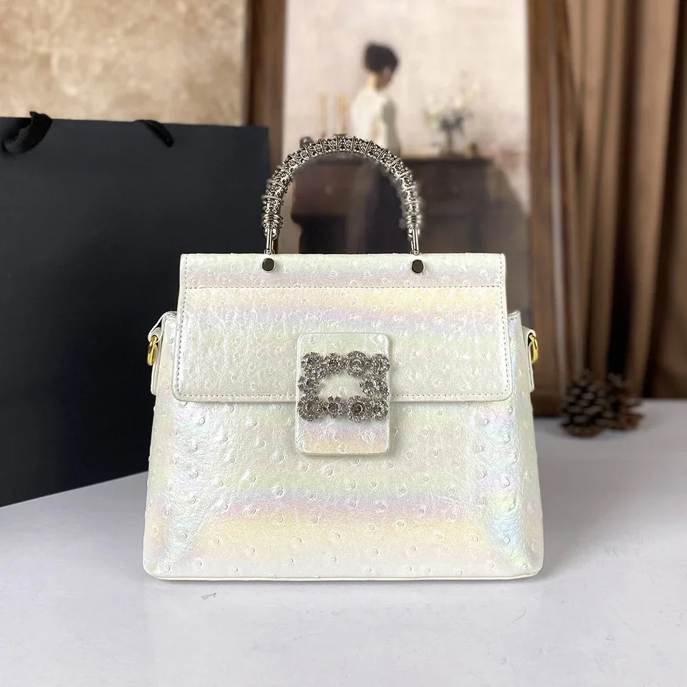 New light luxury high-end handbag, laser light trendy commuting and shopping women's crossbody bag | Kimlud Luxury Bag