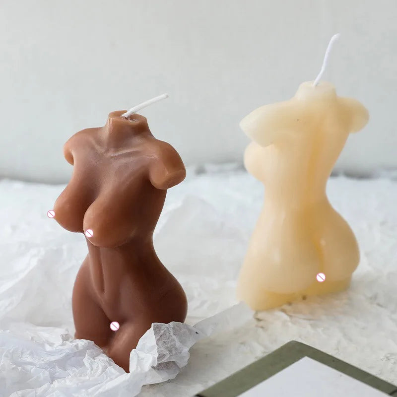 Sexy human silicone Mold DIY Aromatherapy candle Handmade soap silicone mold