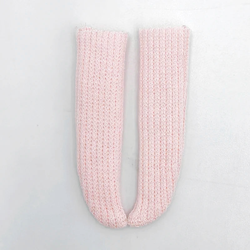 For Blythe Doll Socks Black White Pink Candy color Socks for Ob24 Ob22 Azone Doll Long Stockings - Kimlud