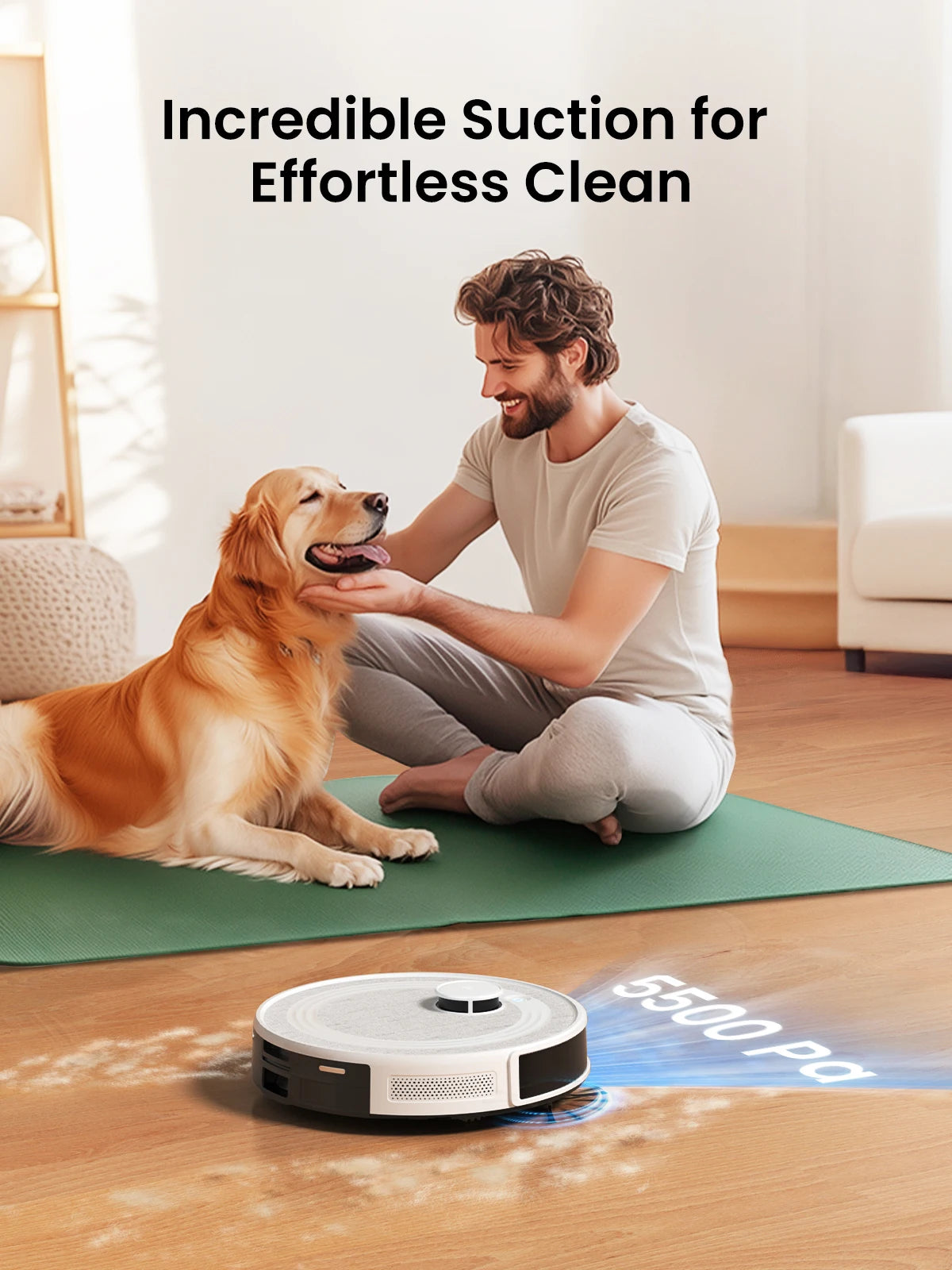 Lefant M2 Pro LDS Robot Vacuum and Mop Combo,  6000Pa Suction, Smart Mapping,60 Days Hands off Cleaning Vacuum