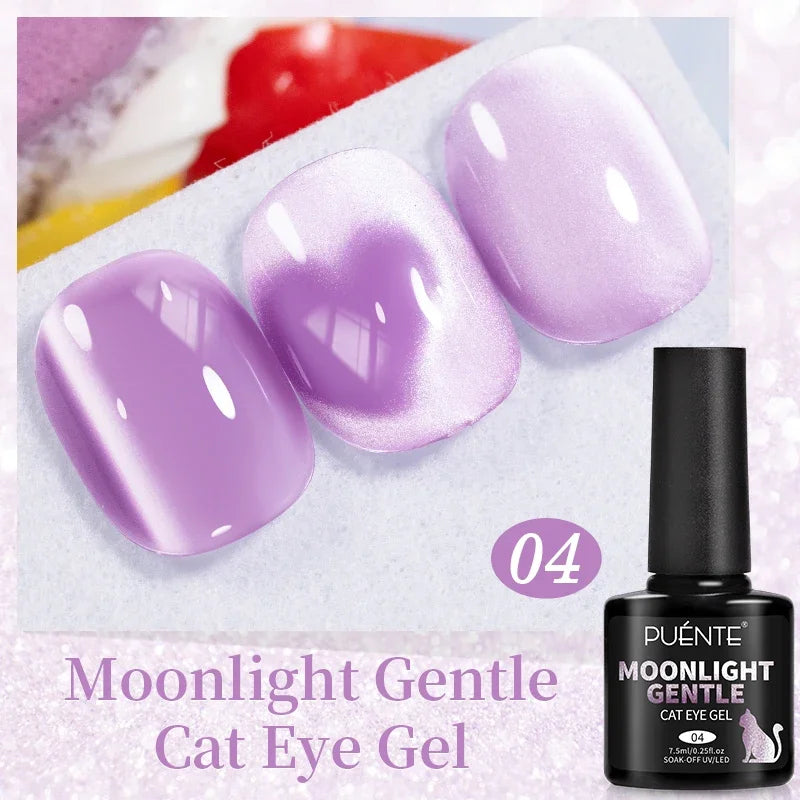 7.5ML Sparkling Reflective Glitter Gel Nail Polish Pink Purple Red Blue Colors Dark Flashing Nail Gel Soak Off UV Nail Varnish