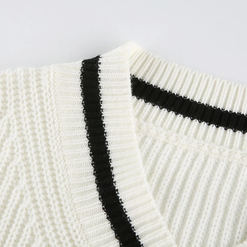 CHCH Women's Sweater New Splicing Design Versatile Knitted ladies Long Sleeve fashion Commuter female elegant Tops