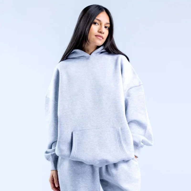Trendy Sports Hoodies Pants Tracksuit Women Leisure Sweatshirt Jogger Trousers Workout Track Trousers Exercise Sweatshirt Pants