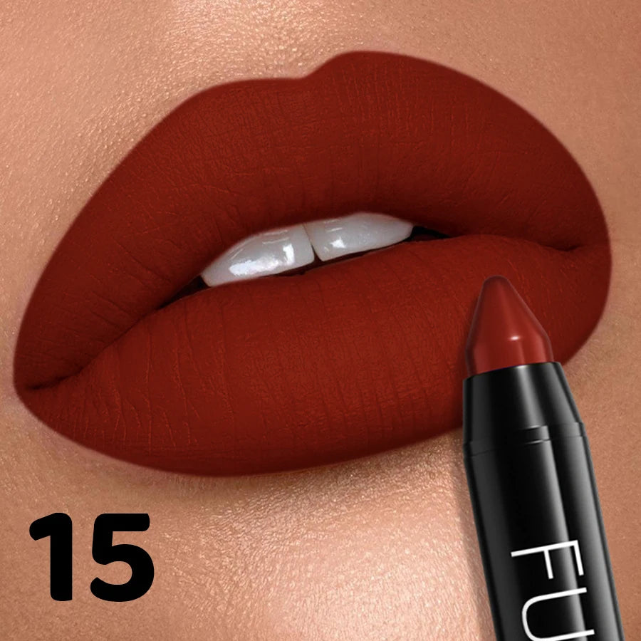 16 Color Nude Brown Lipliner Pen Waterproof Lipstick Sexy Red Matte Contour Lip Tint Lasting Lips Korean Makeup Product Lipgloss