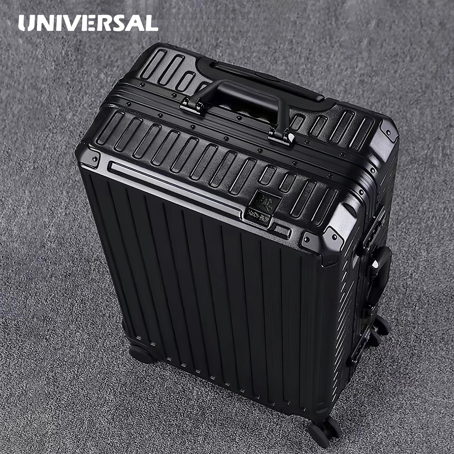 New ultra sturdy aluminum frame luggage, high aesthetic board case, universal wheel business travel box set, optional 20-28 inch