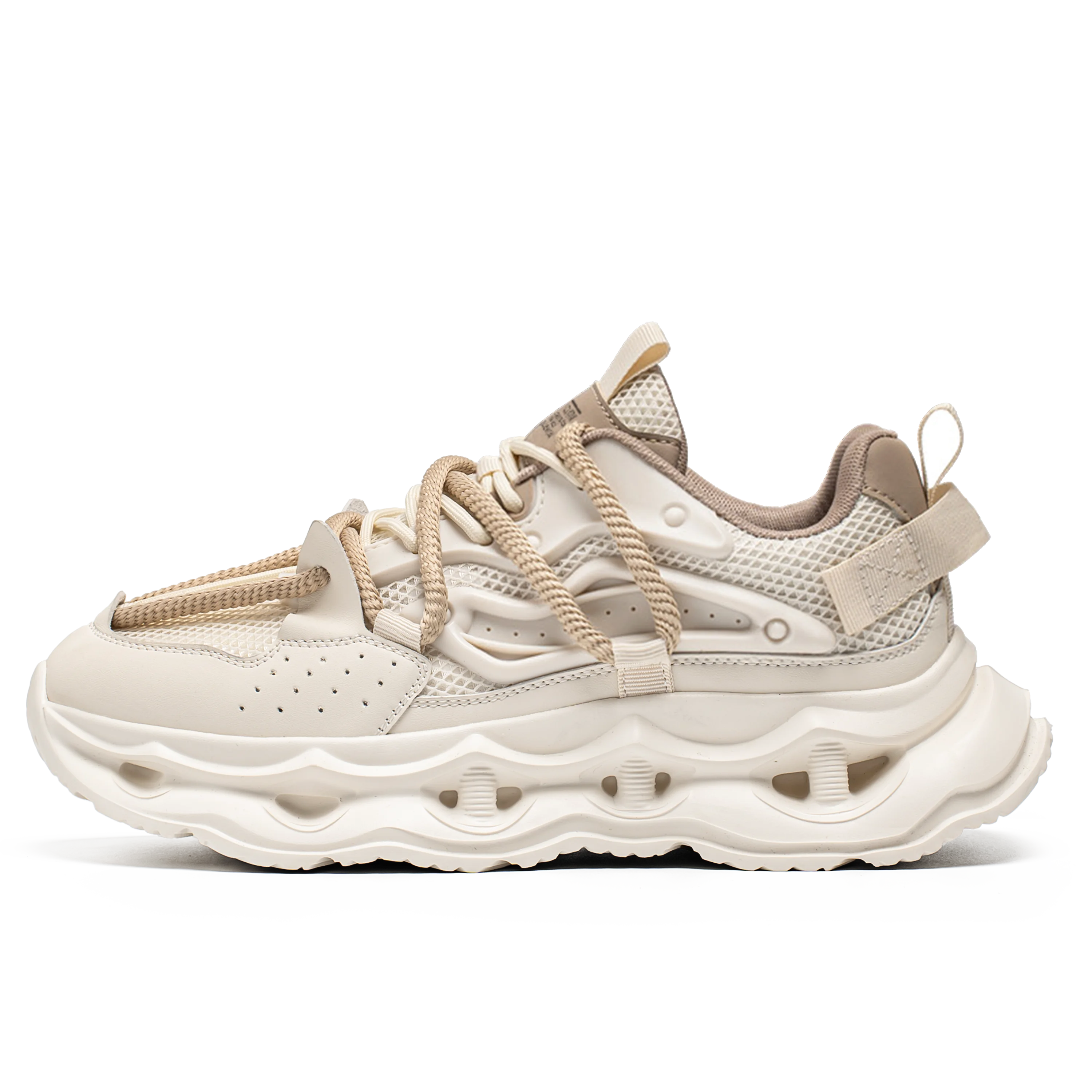 Men's sports shoes four seasons new thick-sole non-slip outdoor casual running shoes student light breathable soft-sole sneakers - Kimlud