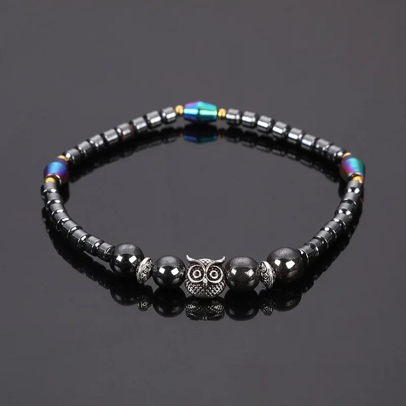 Molded Slimming Magnetic Therapy Health Magnet Ankle Chains Relieve Fatigue Weight Loss Magnet Anklets Natural Stones Bracelets