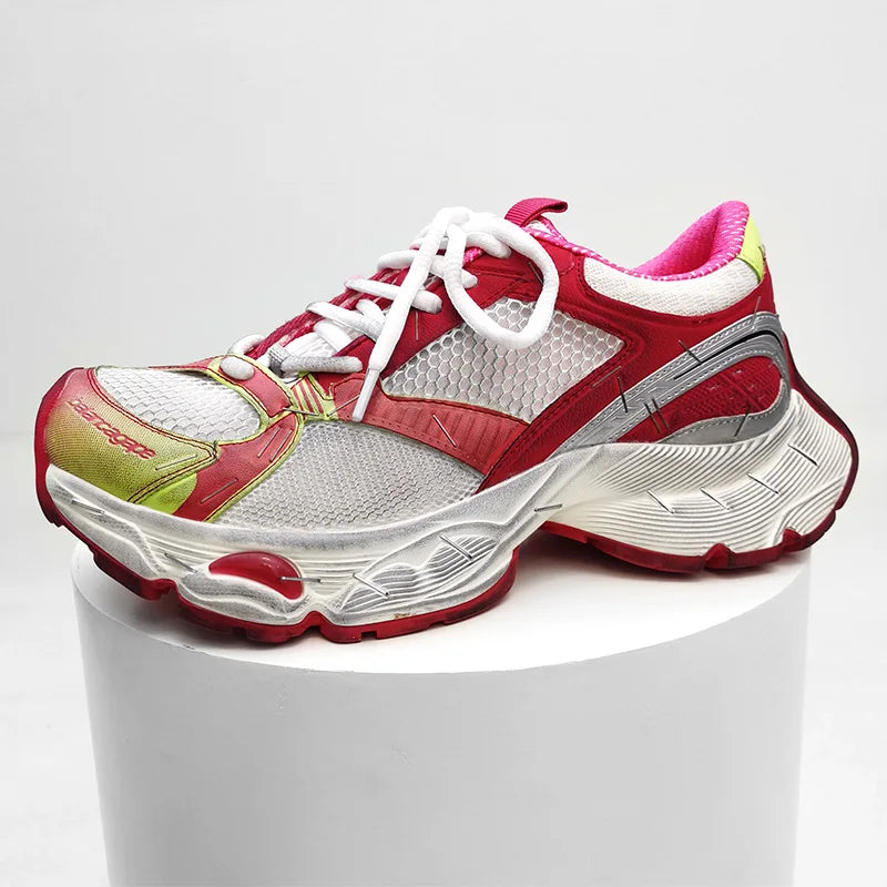 Paris Stapler14 Dad Shoes Thick Bottom Sports Sneakers for Men And Women Couple's Fashionable Casual Shoes Increased Height