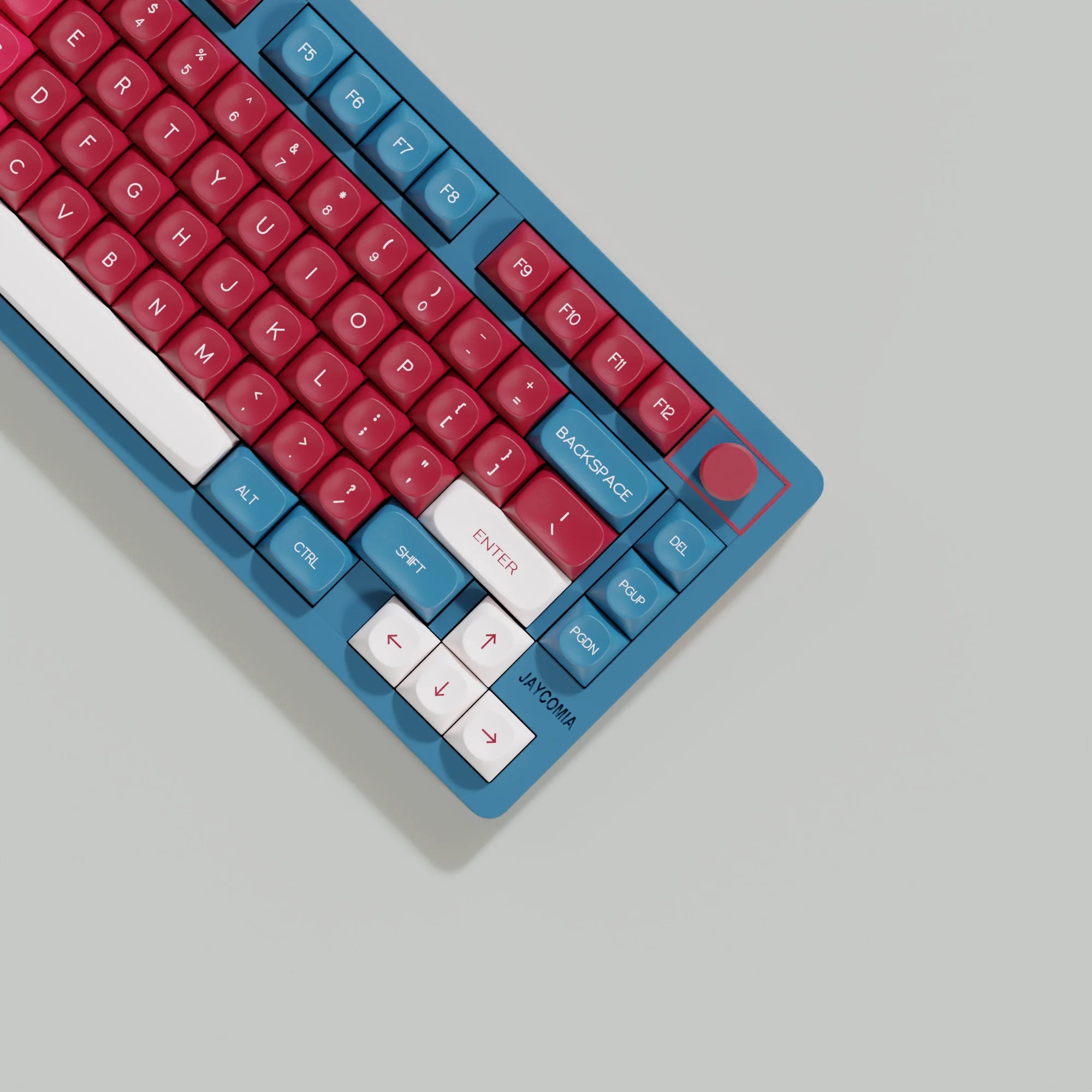Red Bean Keycaps MOA Profile Dye-Sub KR RU Spanish German French Arabic ABNT2 ISO ANSI Layout For mechanical keyboards 7u Space