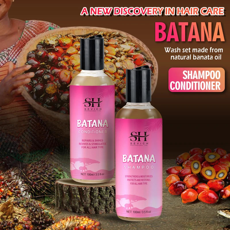 Batana Hair Growth Shampoo Conditioner Set Anti Hair Loss Treatment for Men Women Fast Thicken Regrowth Oil Beauty...