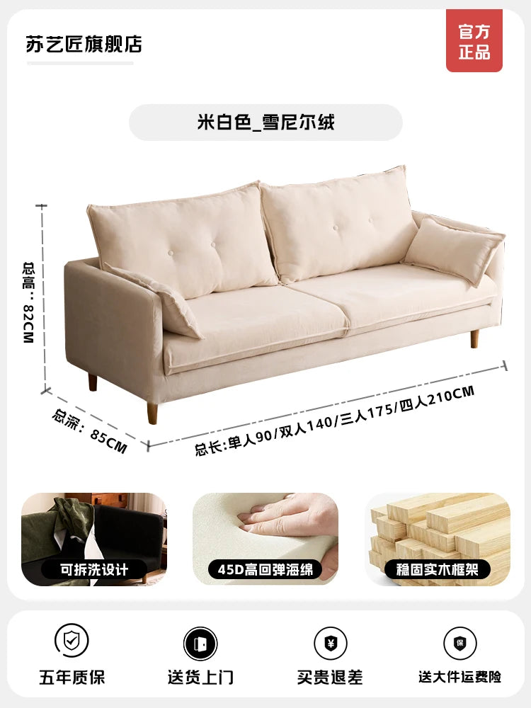 Simple Minimalist Living Room Sofas Lazy Luxury Modern Europe Living Room Sofas Family White Woonkamer Banken Home Furniture - Kimlud