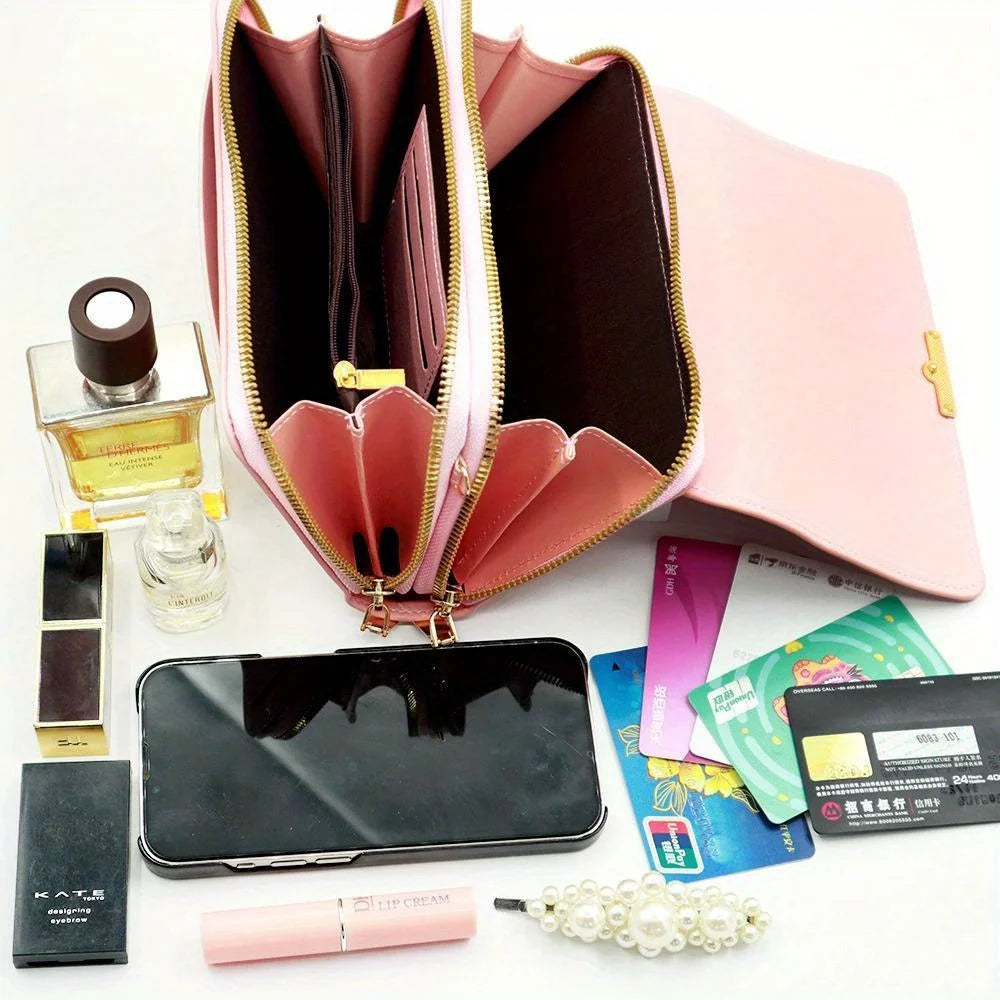 Fashionable women's wallets, shoulder bags, crossbody bags, medium to long hand-held bags, and coin purse bags for women