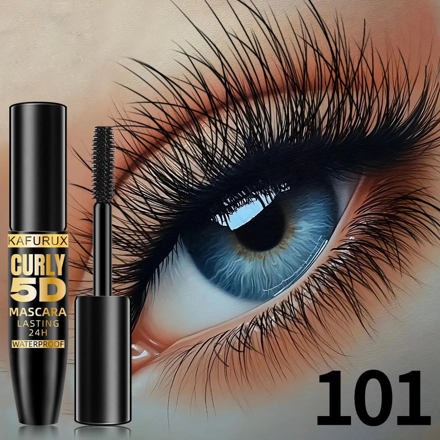 9 Colors 5D Silk Mascara with Big Eye Waterproof Lengthened Sweat-proof Long Lasting Purple Green Black Mascara Korean...