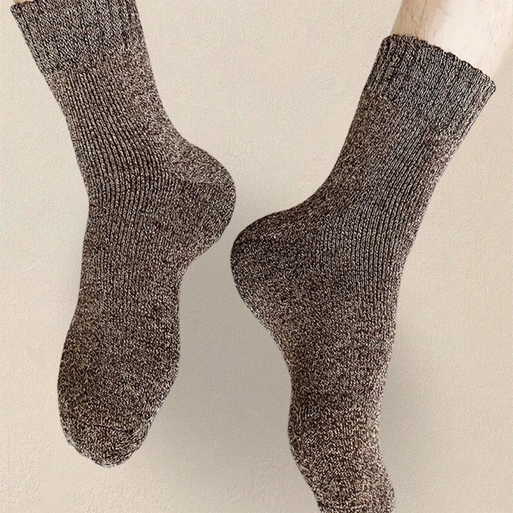 3/5/10 Pairs Men Solid Color Socks Fashionable Simple Versatile Winter Socks Are Soft Comfortable Lightweight Casual In...