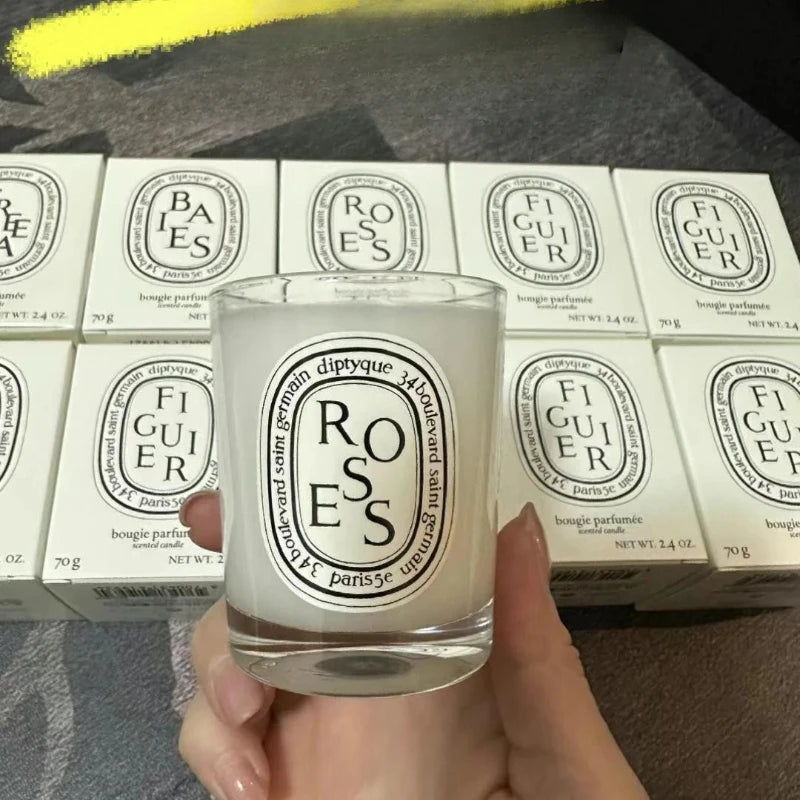 70g Classic Aromatherapy Candle Fig Natural Plant Essential Oil Amber Scented Candle Home Tuberose Fragrance Decoration Gift