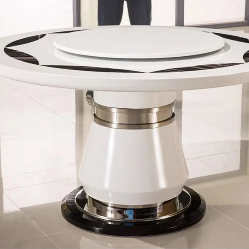 Side Round Dining Table Console Center Luxury Lounge Portable Dining Table Service Bistro Mesas De Jantar Living Room Furniture