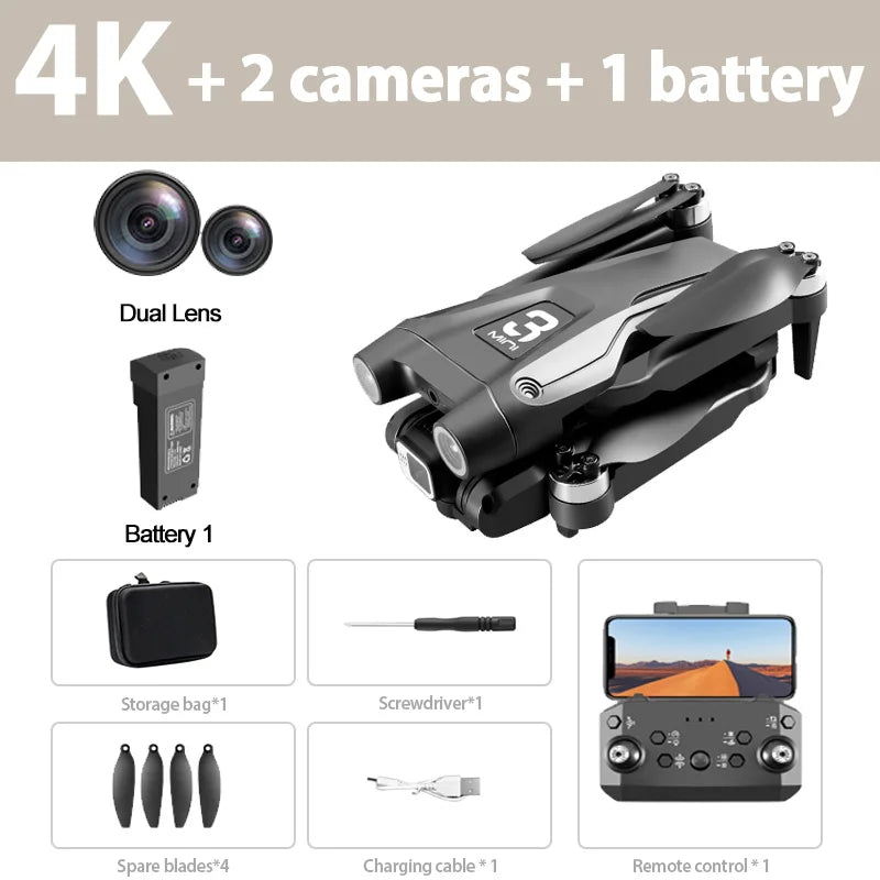 Xiaomi Z908 Pro /MAX 4K Drone Professional 8K GPS Dron Optical Flow Localization 3sided Obstacle Avoidance Quadcopter RC Toys