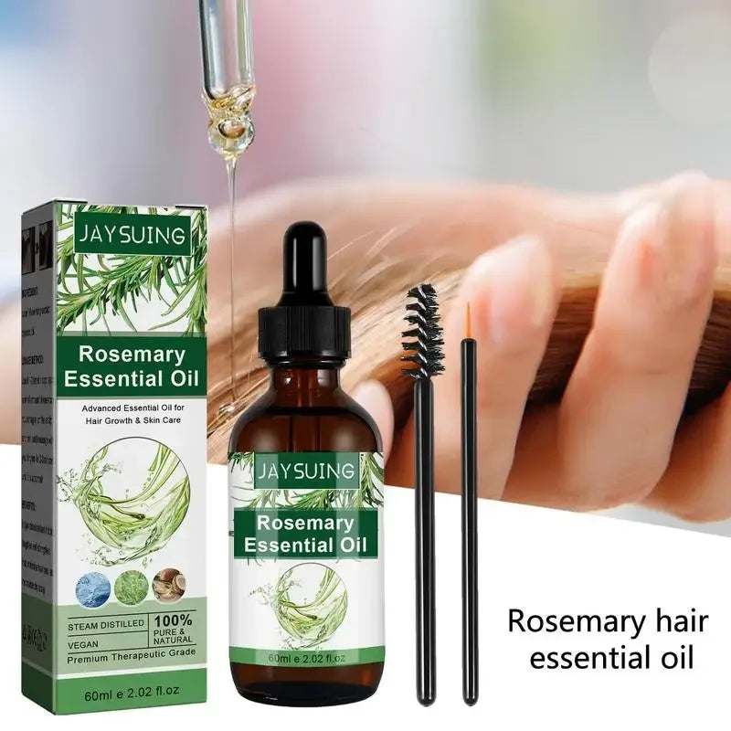 Rosemary Hair Care Oil 2.02 Oz Skin Care Essence Refreshing Essential Oils for Nourish the Scalp Dry Skin Enhanced Hair...