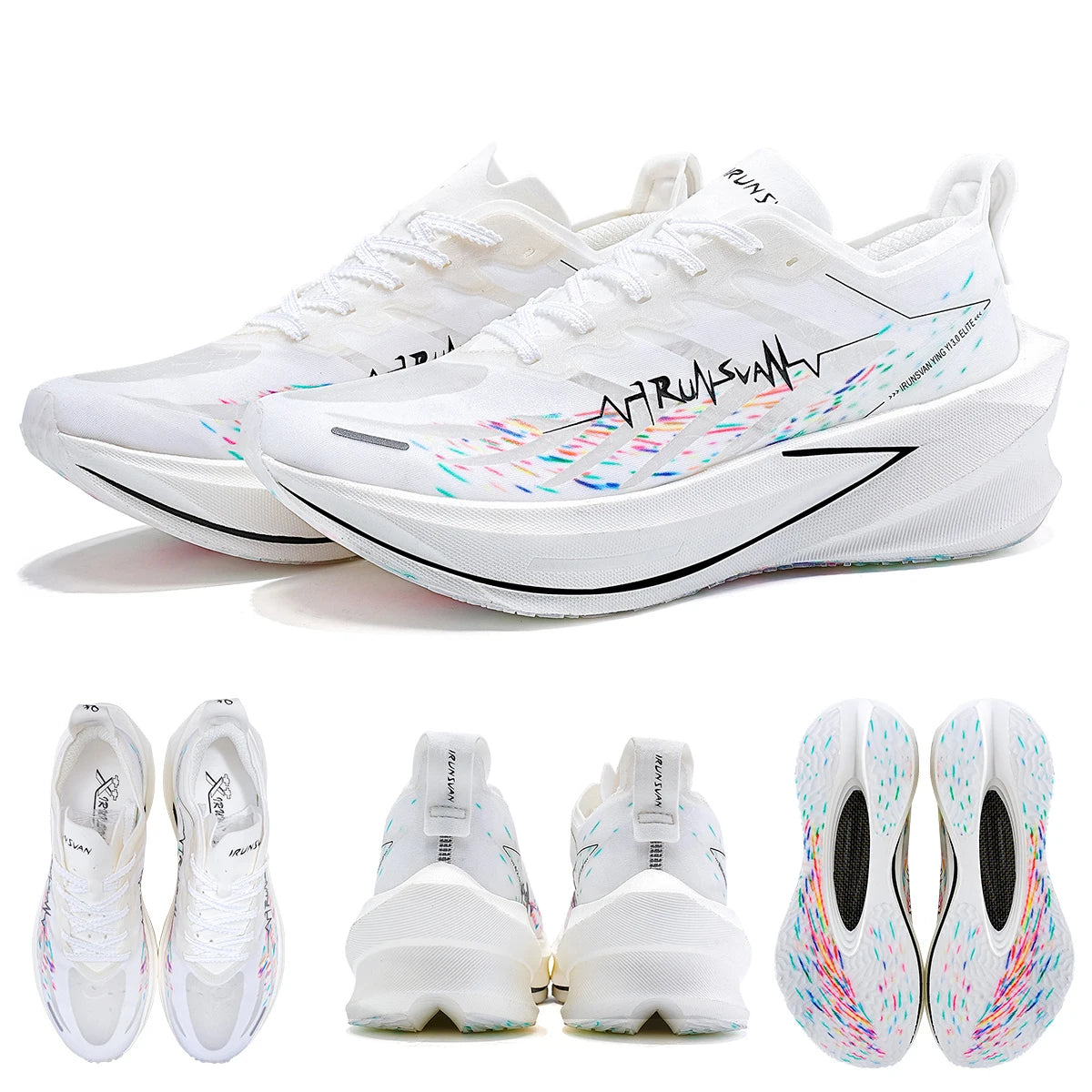 IRUNSVAN Carbon Plate Running Shoes with Cushioning and Rebound Suitable for Both Men and Women in Marathon Running 131