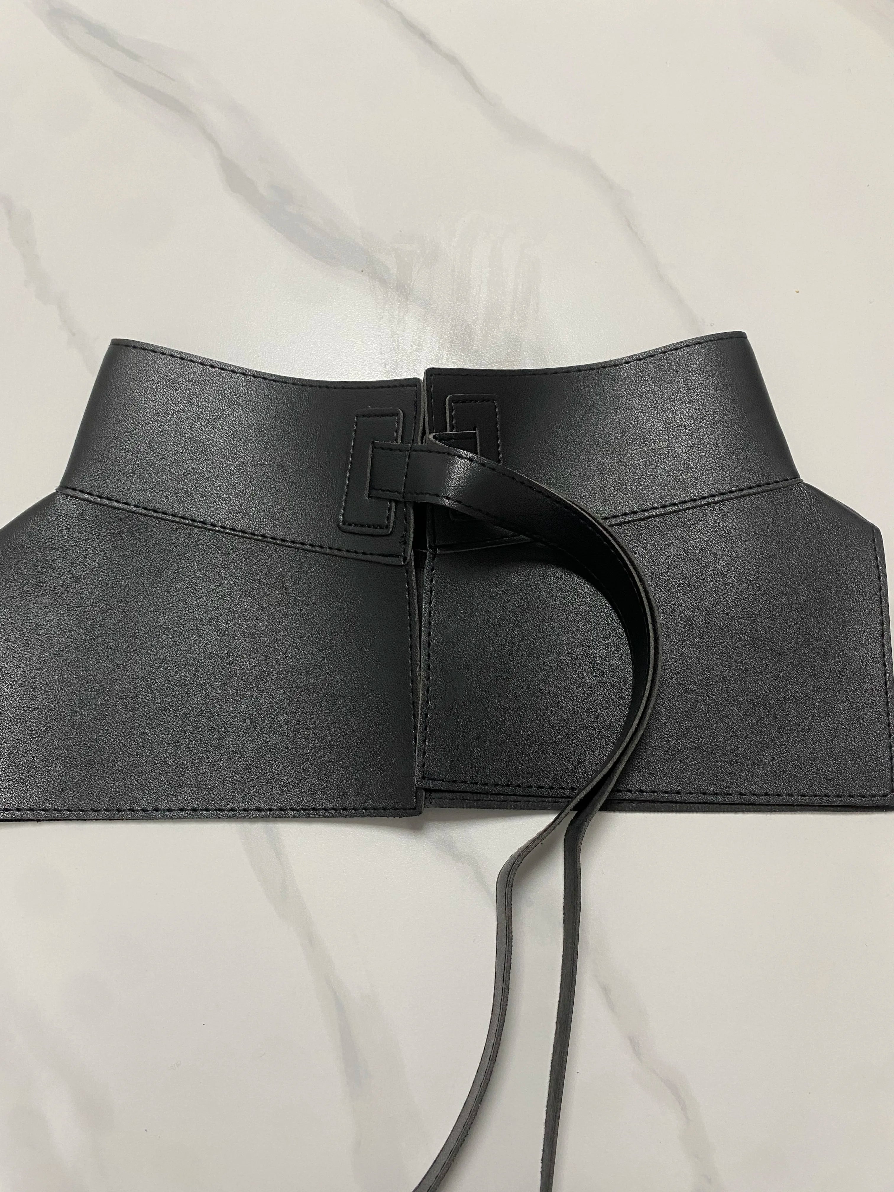 Women's Runway Fashion PU Leather Cummerbunds Female Dress Corsets Waistband Belts Decoration Wide Belt TB1815 | Kimlud...