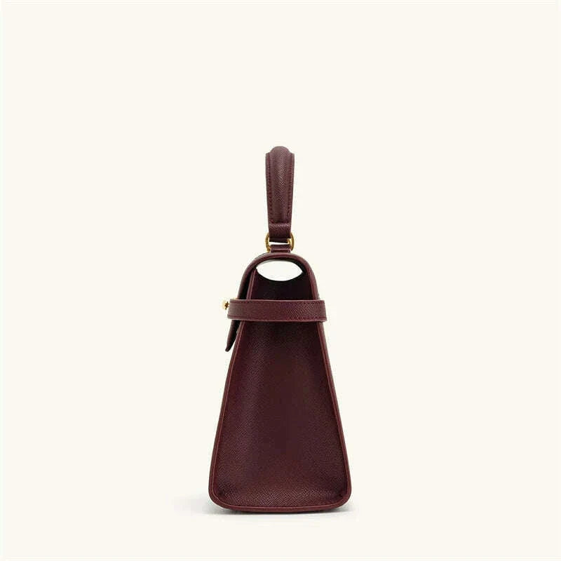JW PEI Women's Handbag Elise Designer Fashion 2025 New Burgundy Handbag Large Square Crossbody Bag High-end Women's Bag
