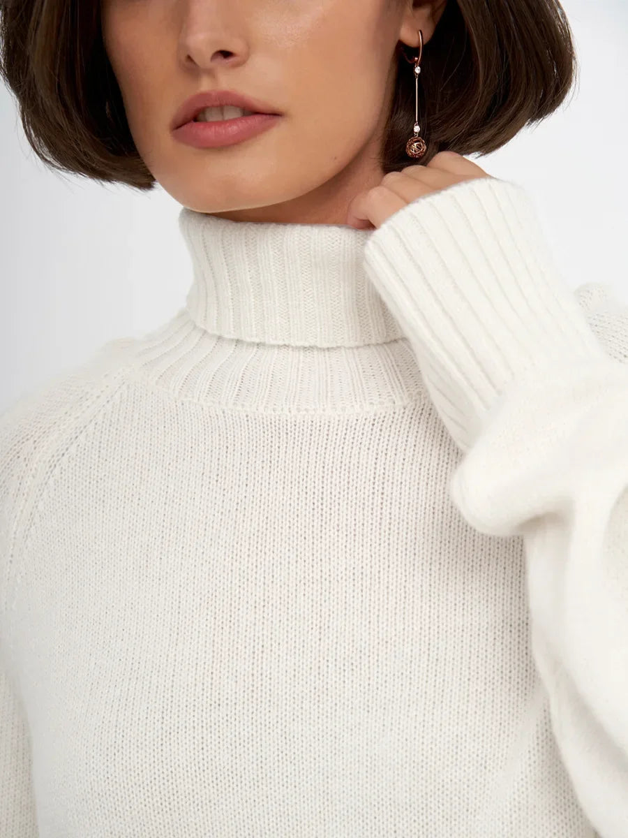 Blubelle Women Turtleneck Sweater Autumn Thick Warm Pullover Tops NEW Winter Oversized Casual Loose Knitted Jumper Female pull