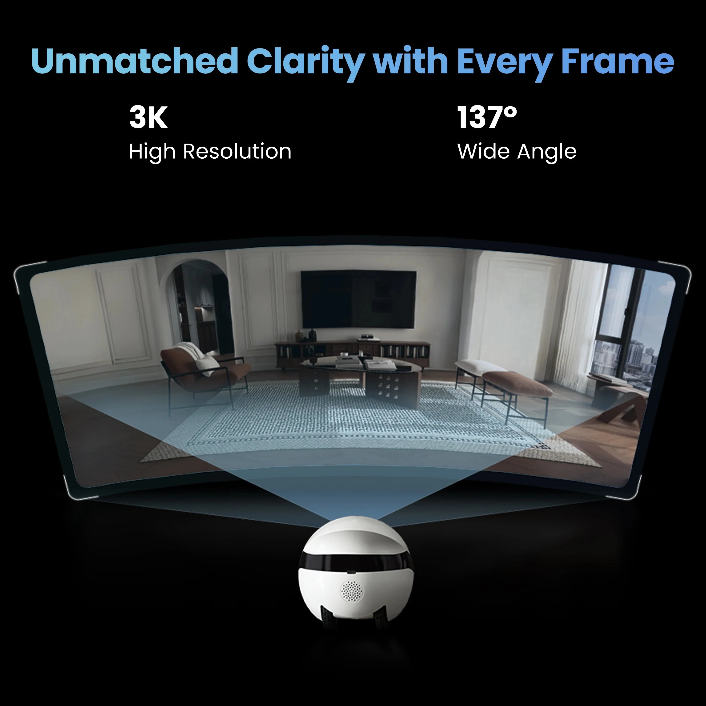 EBO AIR 2 PLUS Intelligent Pet Companion Robot, 3k Camera, Video Call and AI Artificial Intelligence Patrol Function - Kimlud