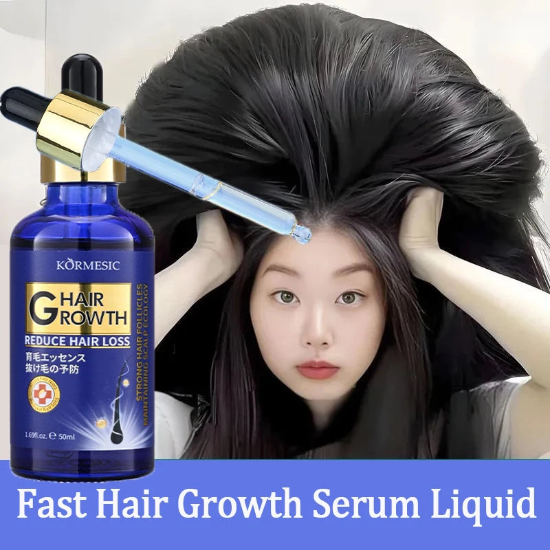 Hair Growth Serum Anti Loss Regrowth Hair Growth Oil Prevent Baldness Repair Damage Scalp Massage Moisturizing Nourish Hair Care - Kimlud