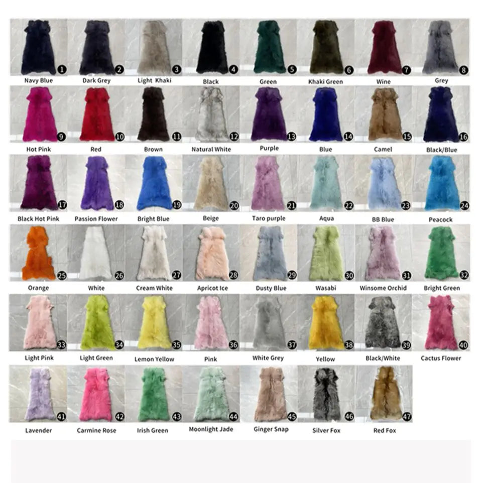 JANEFUR Real Fur Coat Women 2023 Mixed Color Custom Fashion Natural Fox Fur Jacket Female Drop shipping Warm Winter Outfit