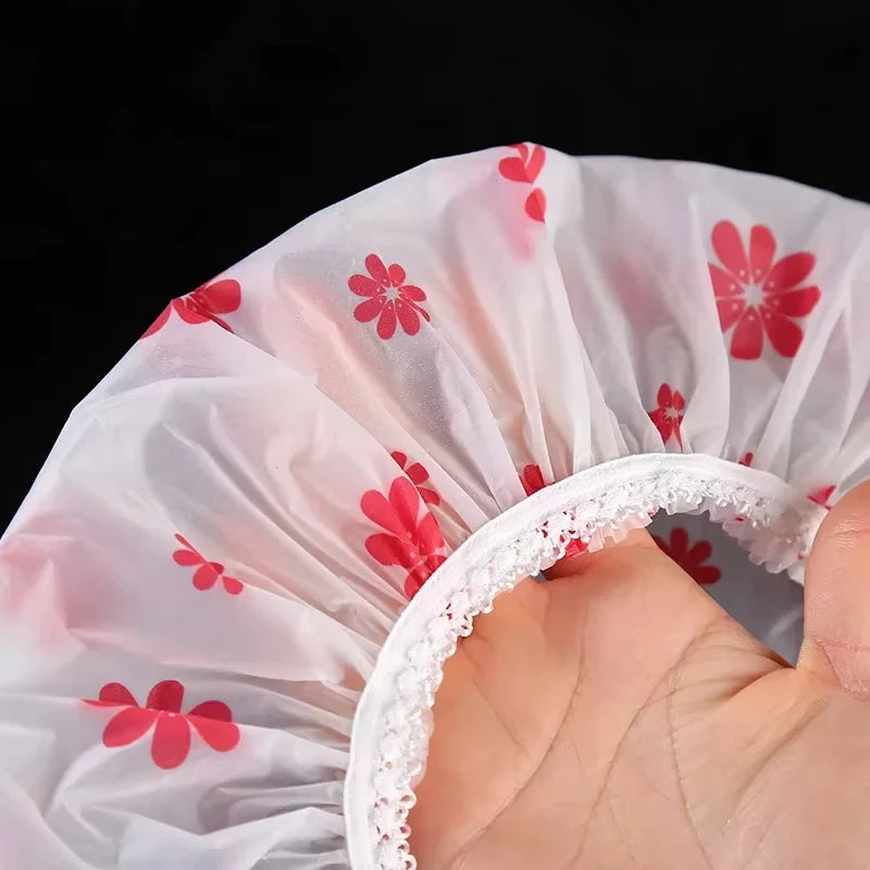 Waterproof shower cap for ladies home bath fume-proof hair care shower cap dry hair cap - Kimlud