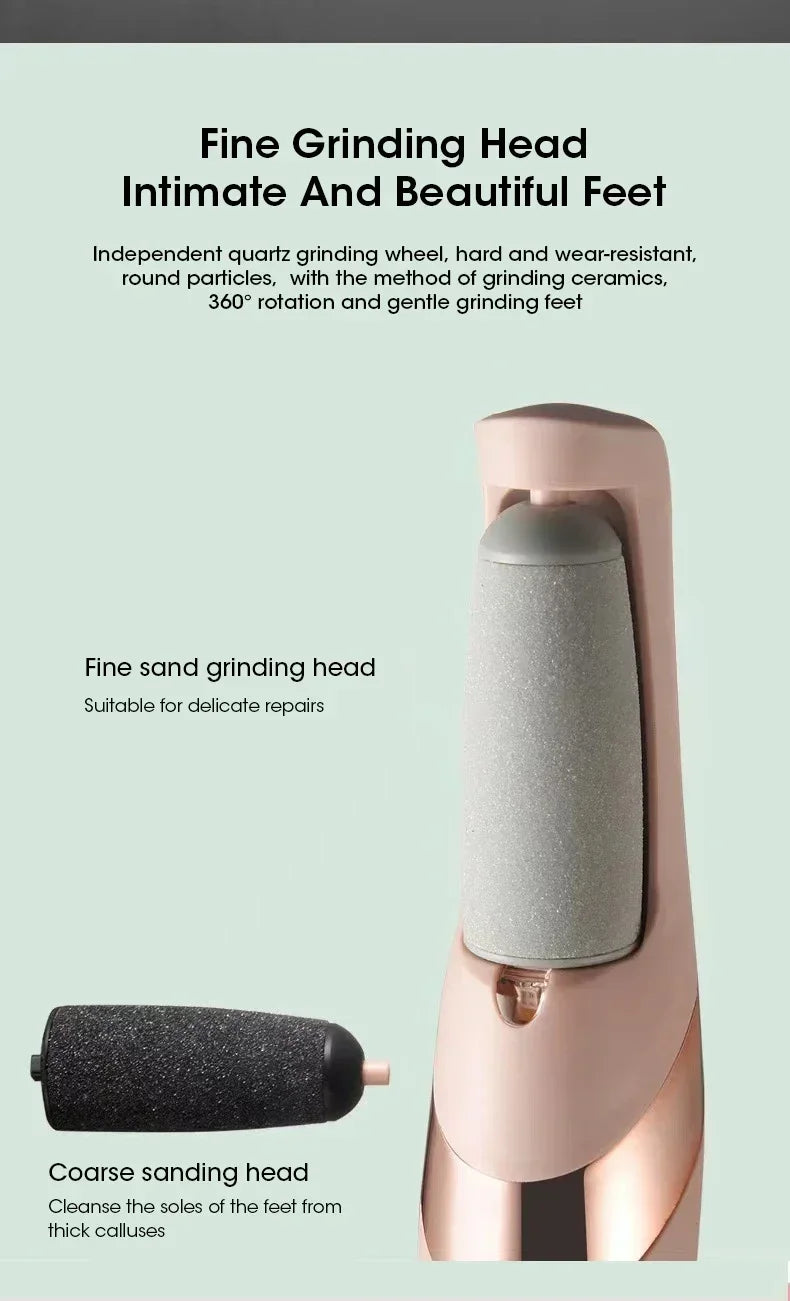 Electric Callus Remover for Feet Rechargeable Foot File Pedicure Tool Portable Foot Callus Remover Waterproof Profess Pedicure