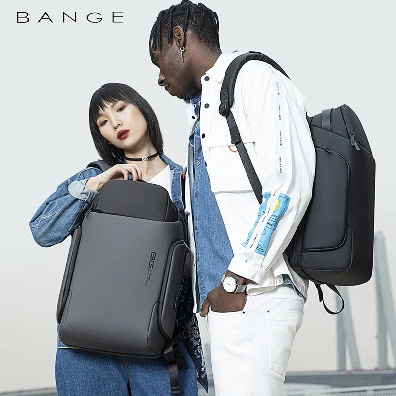 Bange 15.6 Inch Laptop Backpack Men USB Charging Waterproof Casual Oxford Male Business Bag Computer Backpacks