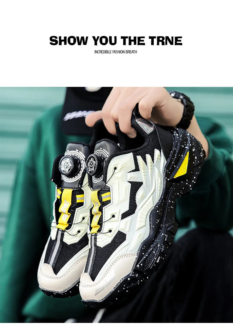 Men's Sports Shoes Hot Sale Of The Season Autumn Thick Bottom Casual Dad Shoes Hong Kong Style Breathable Mesh Upper Rubber O... - Kimlud