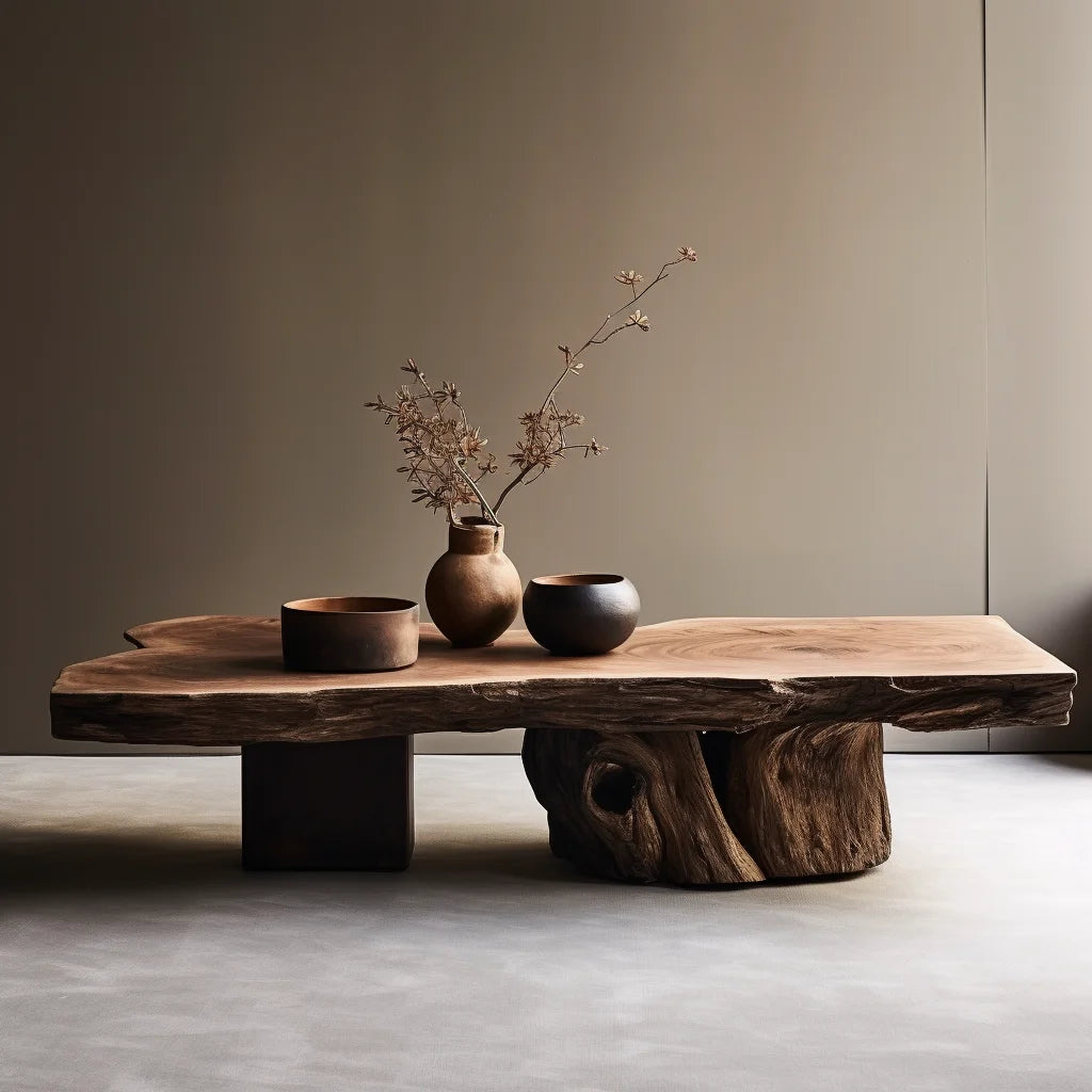 Aesthetic Wood Coffee Table Antique Designer Modern Living Room Decoration Coffee Table Unique Service Meubles Home...